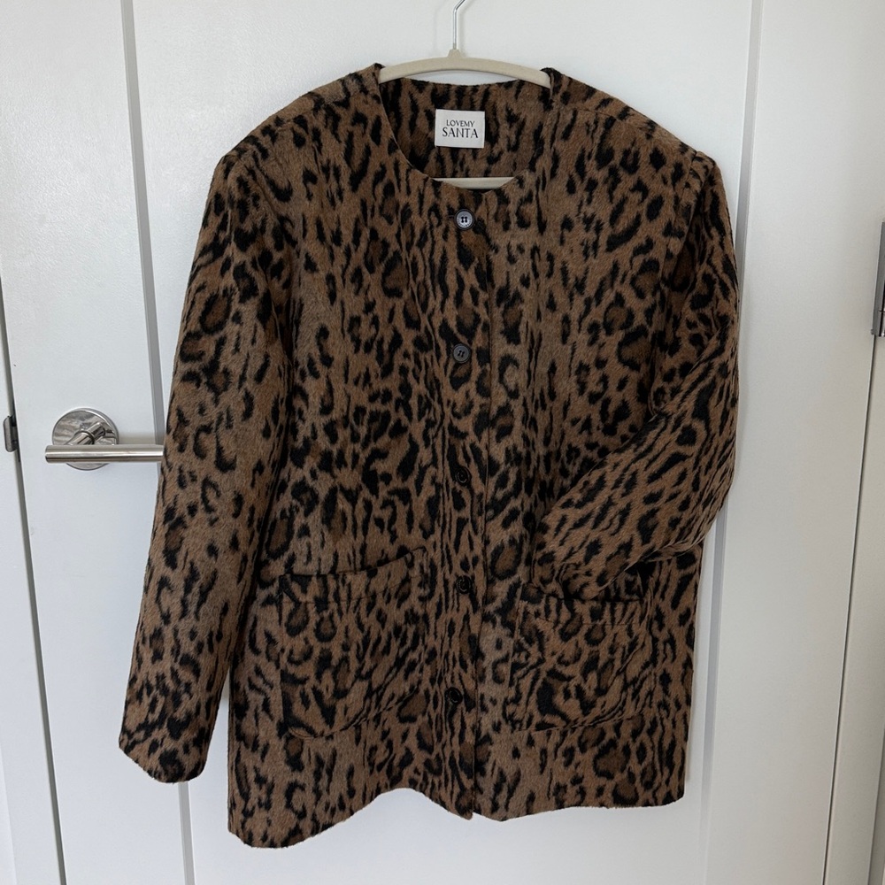 Source Unknown Leopard Print Jacket - image 4